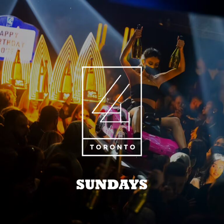 44 Toronto Sundays - REIMAGINED - Logo sits on top of a parade of 1942s